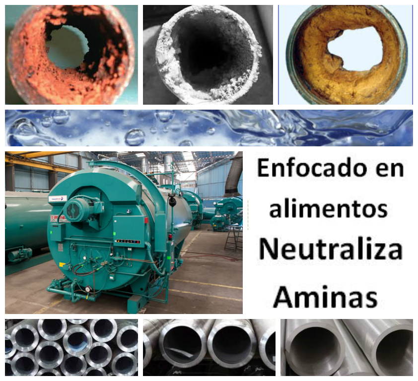 Tratamiento anticorrosivo para mantenimiento preventivo de aguas de calderas formulado para sistemas cuyo vapor entra en contacto directo con alimentos